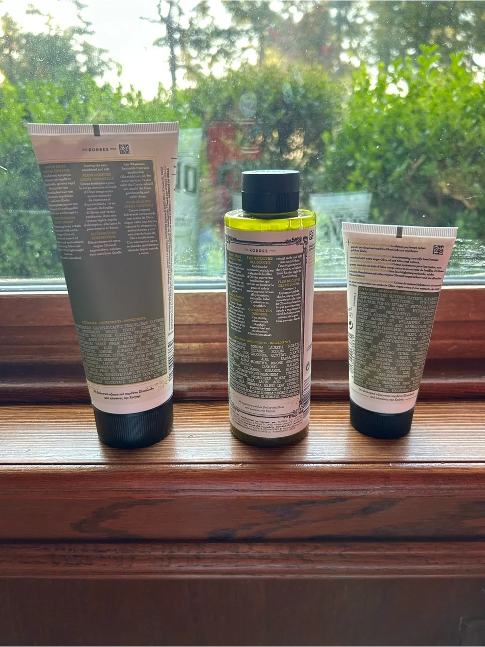 KORRES Pure Greek Olive set.